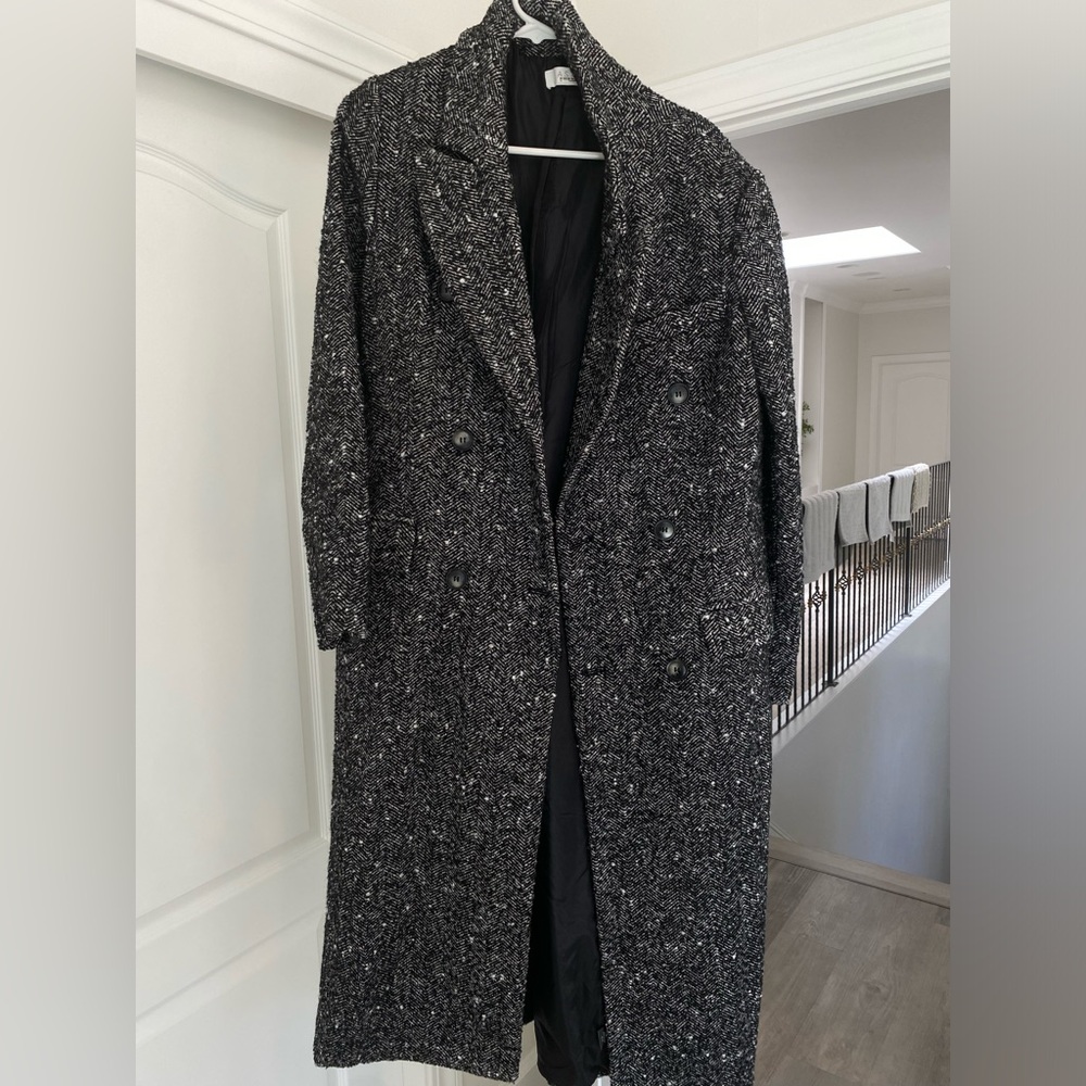 ASTR - Black and white trench coat